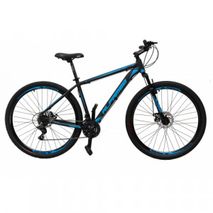 Bicicleta Alumínio Aro 29 Alfameq ATX 24 Velociades Quadro 19" - Preto com Azul